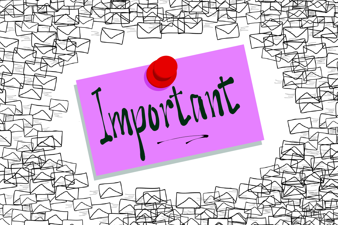 Image of a pinned note "Important"